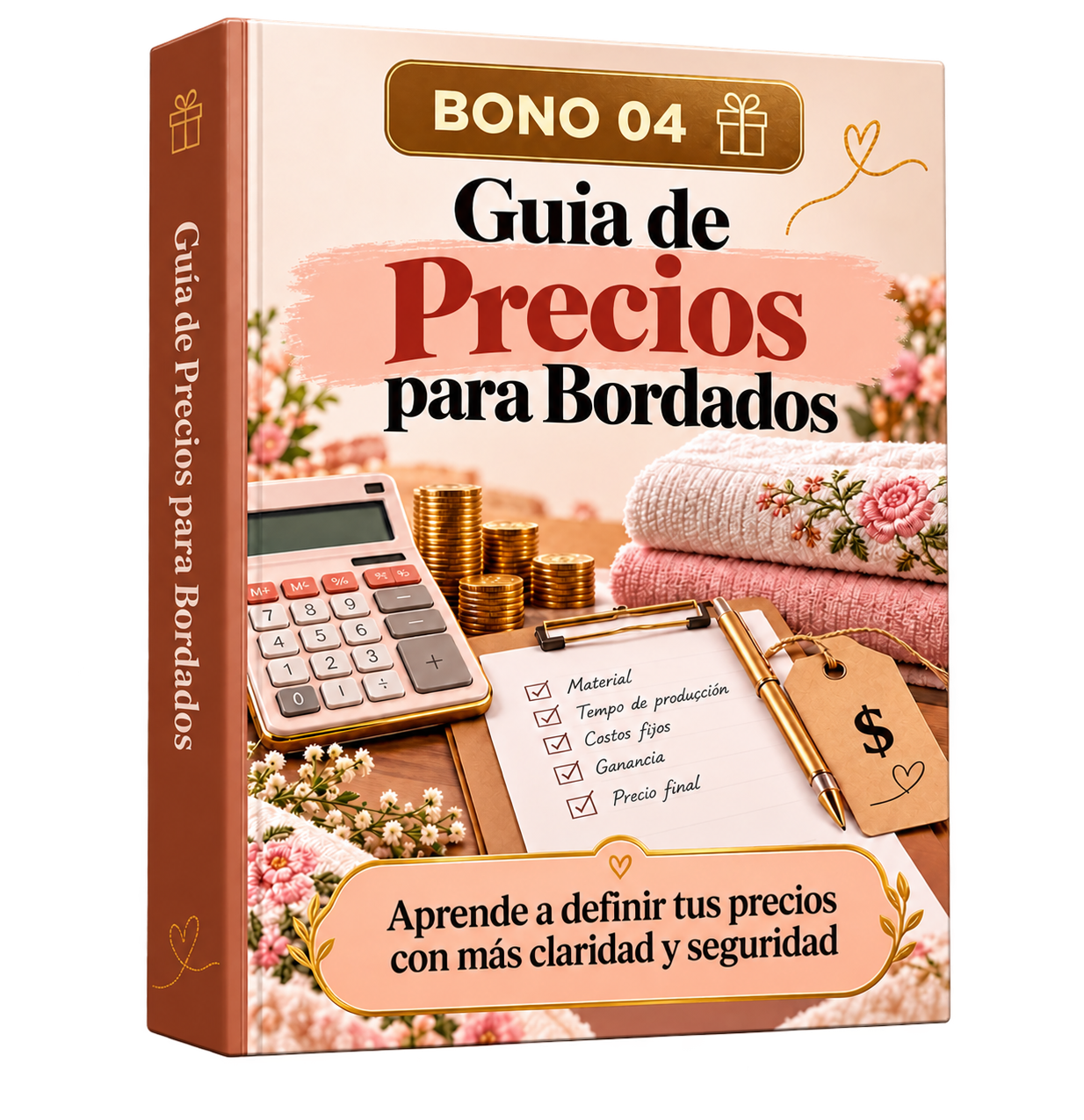 Portada del bono 04: Guía de Precios para Bordados